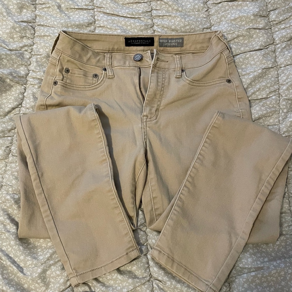 Aeropostale Tan Jeggings